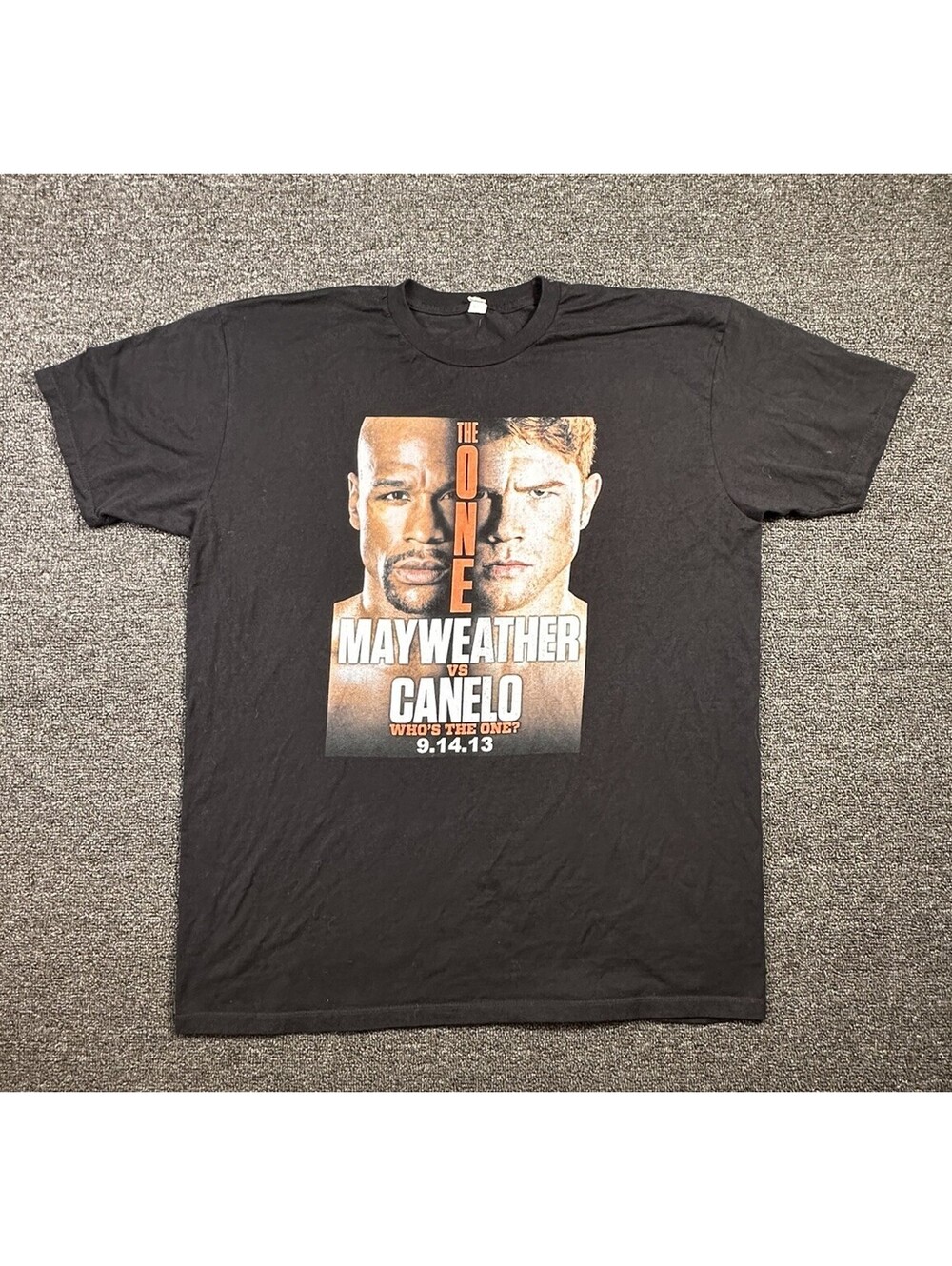 Mayweather VS. Canelo 2013 "Who's the one" Black Sz XL